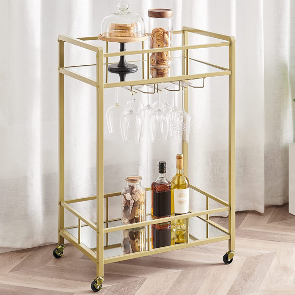 Mercer41 Metal Bar Cart & Reviews Wayfair